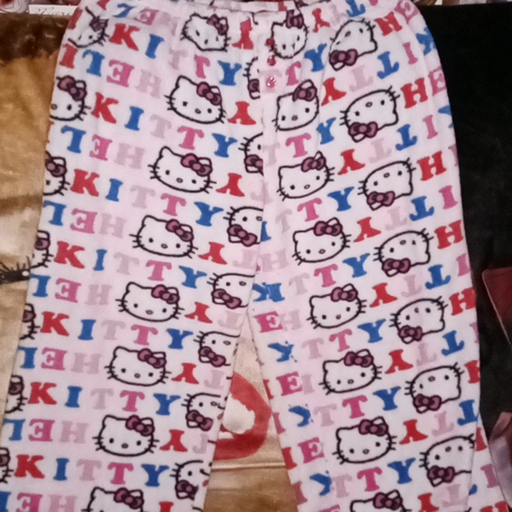 XL Junior's Hello Kitty Pj Bottoms